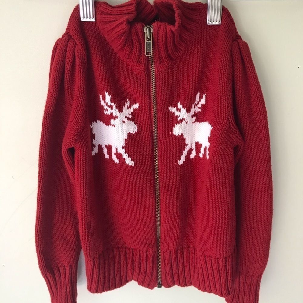Chaps Kids Red Sweater Cardigan
